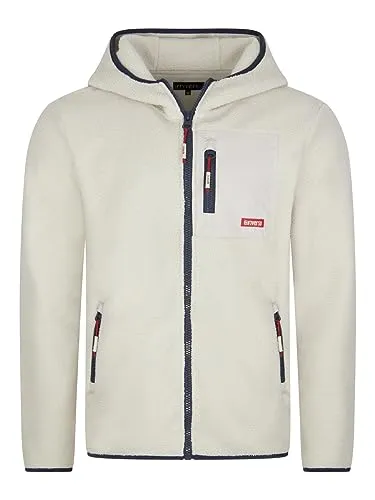 riverso Herren Kapuzenjacke RIVHenning Fleecejacke 3XL - Funktionsjacken mit trendigem Teddy Fell Design und praktischer Brusttasche. Ideal für den Alltag, bietet hohen Tragekomfort und Stil für jede Gelegenheit.
