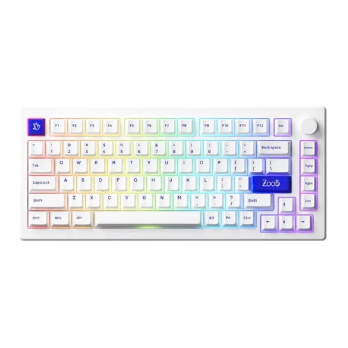 Akko MOD 007B PC Blue on White Kabellose Mechanische Tastatur V3 Piano Pro