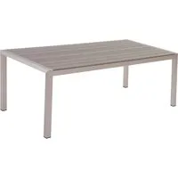 Produktbild BELIANI Gartentisch Grau Aluminium für 6 Personen 180 x 90 cm