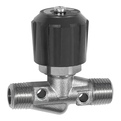 Riegler Nadelventil Messing vernickelt AG/AG R 3/8 DN 8 - Zubehör für präzise Druckregulierung, langlebig durch vernickelte Messingoberfläche und ideal für industrielle Anwendungen.