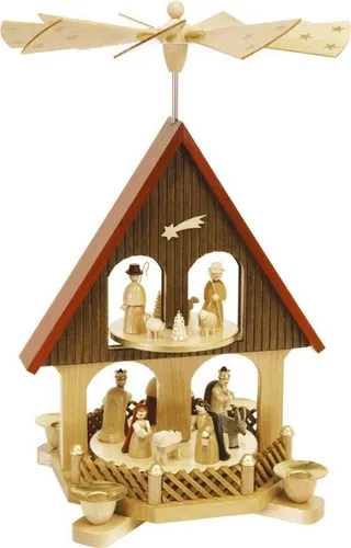 Pyramidenhaus Christi Geburt, 36cm