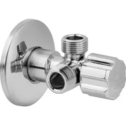 Doppel-Eckventil DN15 (1/2'') 2x Anschluss DN10 (3/8'')