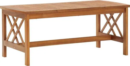 The Living Store Couchtisch aus Akazienholz 102x50x43 cm