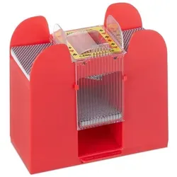 Relaxdays Automatische Kartenmischmaschine 6 Decks Gold,Rot,Schwarz