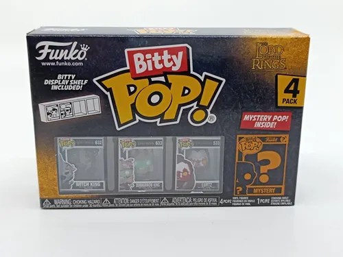 Funko Bitty Pop! Lord of The Rings - Witch King 4PK und eine Überraschungs-Mini