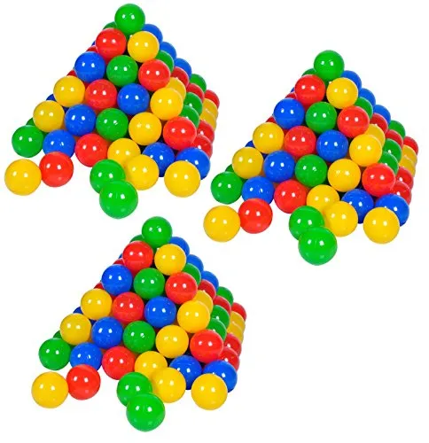 Knorrtoys® Bällebad-Bälle 300 Stück, bunt und vielseitig - Babybälle für drinnen und draußen, 300 farbenfrohe Bälle mit 6 cm Durchmesser, ideal für kreatives Spielen ab Geburt, nur unter Aufsicht verwenden.