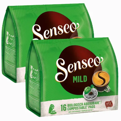 SENSEO KAFFEEPADS Mild Fein & Samtweich Kaffee neues Design 2 x 16 PADS