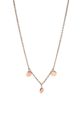 Purelei® Feine Halskette mit festem Anhänger – Rosegold - Elegante Damenkette aus 14K rosévergoldetem Edelstahl, wasserfest und ideal für jeden Anlass – verstellbare Länge von 40/45 cm für vielseitige Tragemöglichkeiten.