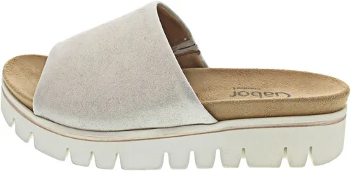 Gabor Damen Pantoletten - Komfortable Slipper in Moderate Mehrweite (G) - Pantoletten für Damen mit flachem Absatz und bequemer Passform. Ideal für den Sommer, aus hochwertigem Lack und Microfaser für optimalen Tragekomfort.