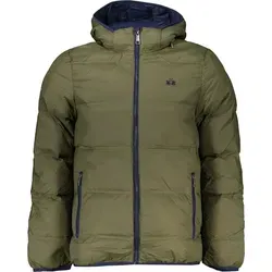 LA MARTINA Pufferjacke Kapuze Olivgrün Größe L - Funktionsjacke für Outdoor-Abenteuer, bietet optimale Wärme mit 100g Isolierung und praktische Taschen. Modernes Design mit hochwertiger Verarbeitung für Komfort und Stil.