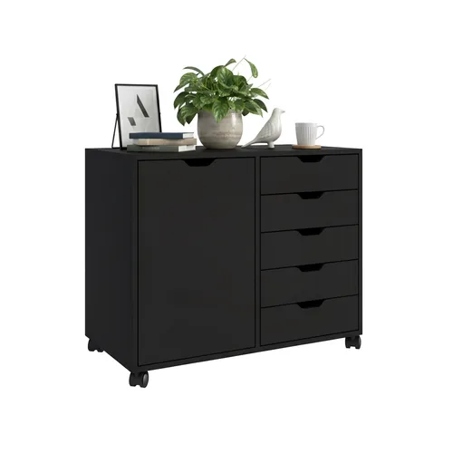 Rollcontainer Bürocontainer mit 5 Schubladen von Relaxdays