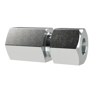 Riegler Ger. Aufschraubversch., M12x1,5i., Rohr-AØ 8, Stahl verzinkt
