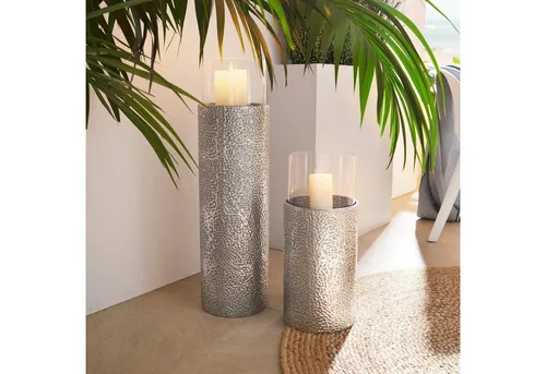 Bodenwindlicht Silberfarben 81 cm in silber von Home Affaire