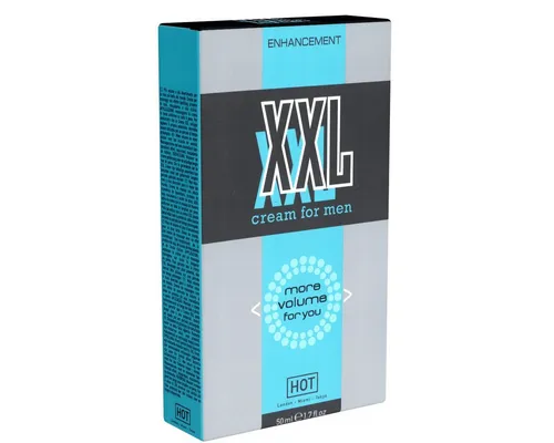 HOT XXL Volume Cream For Men - 50 ml - Intimcreme mit Lipo-Filling-Effekt für mehr Volumen und Spaß, angereichert mit Sojaprotein sowie Macadamia- und Olivenöl.