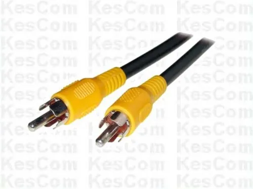 Hochwertiges Video Cinch Kabel 0,5m Cinch RCA 1x Stecker auf 1x Stecker Video