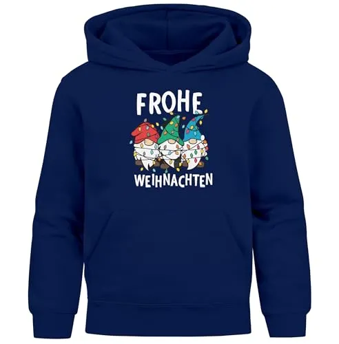 MoonWorks® Kinder Hoodie Weihnachten Pullover mit lustigen Motiven Navy 164 - Der perfekte Weihnachtspullover für Kinder! Mit fröhlichen Dabbing XMAS-Motiven sorgt dieser Kapuzenpulli für strahlende Kinderaugen und ist ideal als Geschenk für besondere Anlässe. Kuschelig und bequem für entspannte Wintertage!
