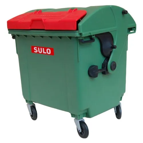 SULO Mini Müllcontainer Tischeimer, Grün/Rot