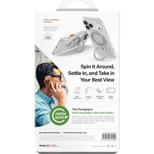 Uniq Swivix Case for iPhone 17 Pro Max 360 Rotating Kickstand Black (UNIQ-IP6.9P(2025)-SWVCBLK)