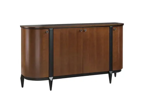 Elegantes Sideboard Anrichte Kommode für Ess- und Wohnzimmer - Stilvolles Sideboard aus Holz in Braun, Maße: 167 x 43 x 93 cm, bietet viel Stauraum mit 4 Türen, ideal für modernes Wohnen.