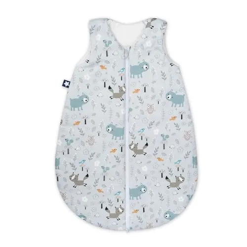 Julius Zöllner Sommerschlafsack Jersey, 0,5 TOG - Baby Schlafsäcke, anschmiegsam und ideal für warme Sommernächte; waschbar bei 60°C, OEKO-TEX Standard 100, Made in Germany - seit 1960 für hochwertige Kindertextilien bekannt.