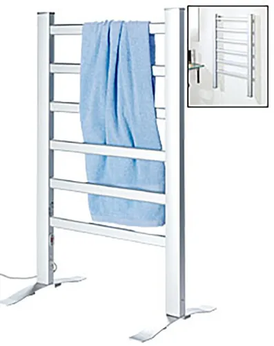 BETEC Elektrischer Handtuchwärmer 6 Heizrippen