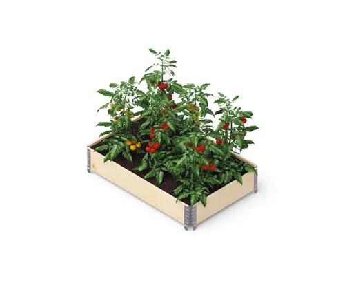 Upyard Palettenrahmen Hochbeet 80 x 60 cm, stapelbar von Upyard