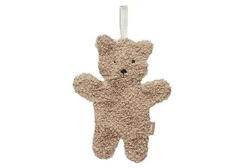 Jollein Schmusetuch Teddybär – Schnullertuch – Geschenke zur Geburt – Kuscheltuch – Extra Weich – Biscuit