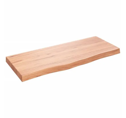 vidaXL Tischplatte Hellbraun 100x40cm aus massivem Eichenholz - Zubehör für Möbel: Hochwertige, handgefertigte Tischplatte aus massivem Eichenholz mit Naturkante, behandelt und sofort einsatzbereit. Ideal zur Auffrischung von Tischen in Wohn- und Gewerberäumen.