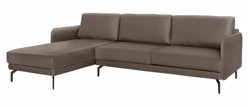 Creation BY ROLF BENZ Ecksofa CR.450, Designecksofa, Polsterecke, L-Form, Armlehne sehr schmal, Breite 234 cm, Alugussfüße in umbragrau