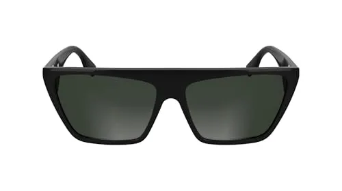 KARL LAGERFELD Unisex Adult Sunglasses KL6186S - Black with Solid Smoke Lens