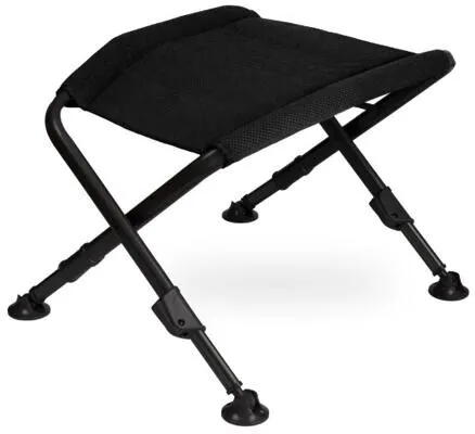 Westfield Oblige Beinauflage, black - Camping-Möbel mit Duralite Ovalrohrrahmen und höhenverstellbaren Beinen für optimalen Komfort und individuelle Anpassung.