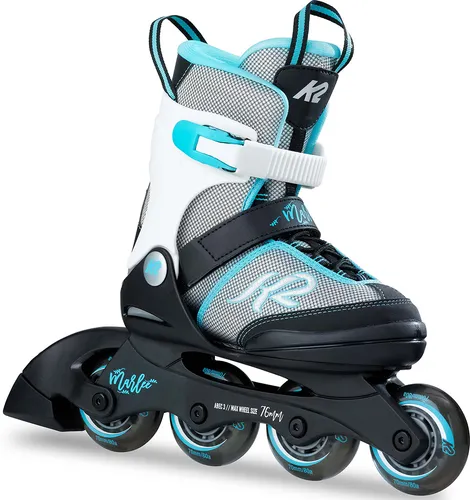 K2 MARLEE Inline Skate, S 29-34, Blau - Kinder-Inline-Skates, verstellbar um 5 Größen für mitwachsenden Komfort, ausgestattet mit K2 SoftBoot-Technologie und Stabilitäts-Cuff für sicheres Fahren.