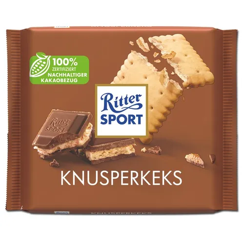  Ritter Sport Knusperkeks, Schokolade, 100g Tafeln 15,90€/1kg