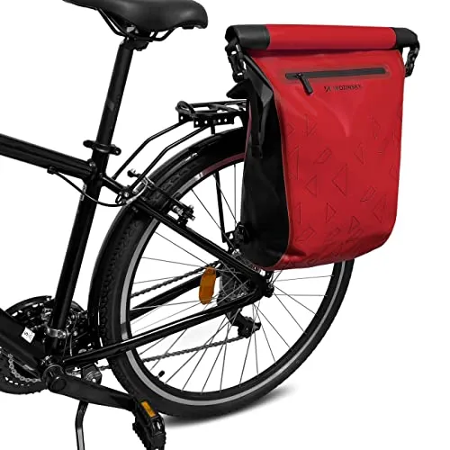 WOZINSKY Fahrradtasche 23L in rot von WOZINSKY