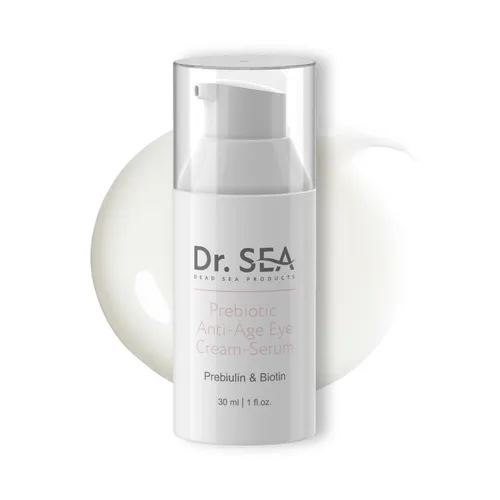 DR. SEA Präbiotische Anti-Age Augencreme-Serum - Mikrobiom-freundlich, Hyaluronsäure & Vitamin E gegen Augenringe, 30 ml