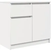 vidaXL Sideboard mit Schublade Weiß 71x35x65 cm von vidaXL