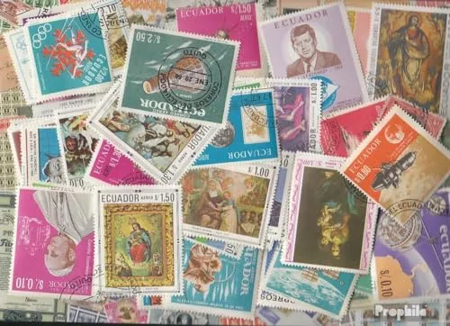 Ecuador 100 verschiedene Marken (Briefmarken für Sammler) von Prophila Collection
