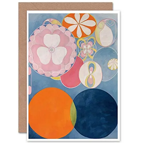 Wee Blue Coo Gemälde Abstrakt Hilma Af Klint 1907 Die Zehn Größten Nr. 2 Karte zur Geburt
