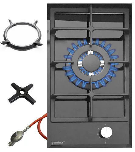 Phönix Germany Gas-Kochfeld 101-GBT - 1-flammiger Gaskocher mit Zündsicherung, ideal für sicheres Kochen mit Propan oder Erdgas. Perfekt für den Einsatz in der Küche oder beim Camping.