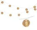 LED Lichterkette 10 Leopard-Lampions Outdoor 2,7m Batterie Warmweiß