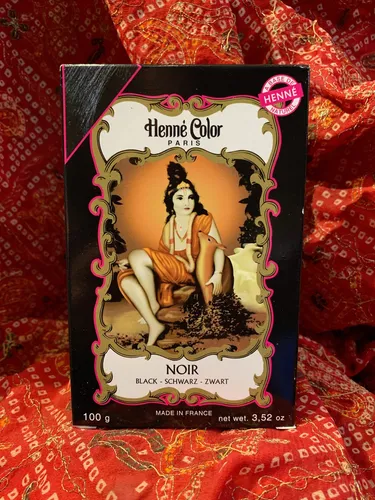 Henna Schwarz (Noir) Haarpflegepulver, natürliche Haarfärbung und Pflegemittel