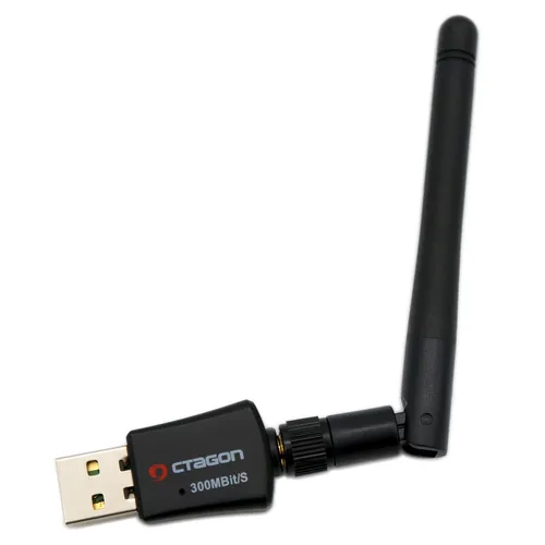 Octagon WL318 Optima WLAN Adapter mit Antenne 300 MBit/s, 2.4 & 5 GHz Dual-Band