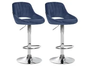CLP 2er Set Barhocker Milet in blau von CLP
