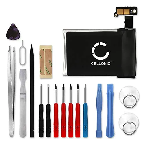 CELLONIC, Akku für Smartwatch & Fitness Armband kompatibel mit Samsung Gear 1 (SM-V700) (250mAh, 3.7V) + Werkzeug-Set Ersatzakku B030FE, GH43-03992A