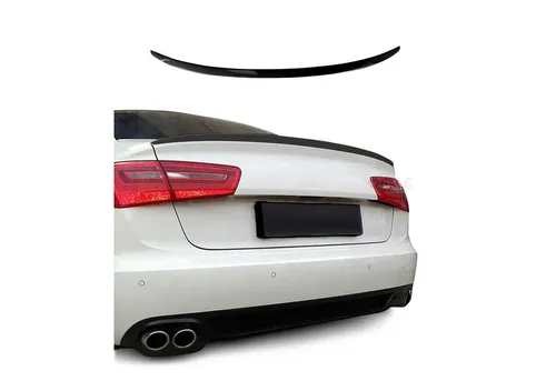 OMAC Heckstoßstange Heckspoiler für Audi A6 Limo C7 2011-2018 - Stylischer Heckspoiler aus ABS für Audi A6 Limo C7. Verbessern Sie die Aerodynamik und verleihen Sie Ihrem Fahrzeug ein sportliches Flair. Einfache Montage für ein individuelles Fahrgefühl.
