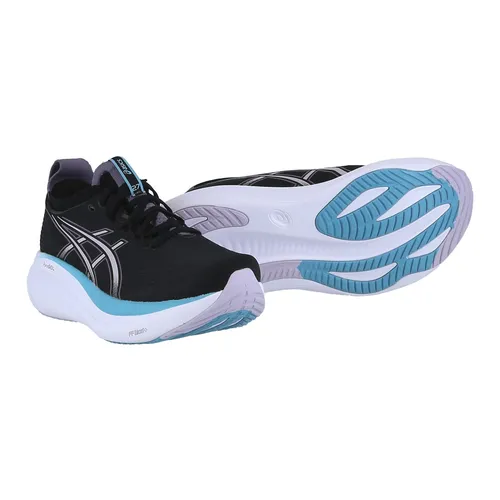 Asics Laufschuhe Gel Nimbus 27 Damen - Komfortable Dämpfung für lange Strecken - Laufschuhe mit maximaler Dämpfung und PureGEL Technologie, ideal für ein komfortables Lauferlebnis auf langen Strecken. Perfekte Passform durch neues Obermaterial.