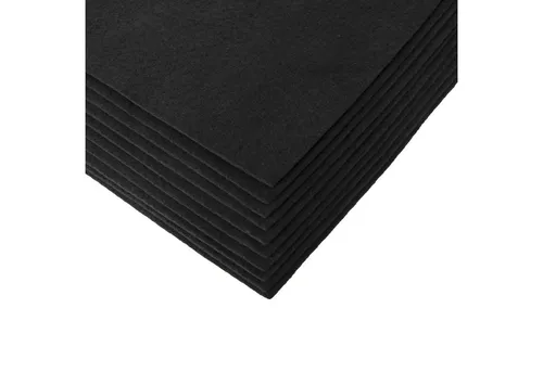 maDDma Bastelfilz Bastelfilz Bögen 10er-Pack Filz A4 Stärke 1,5-2mm Filzplatte, schwarz