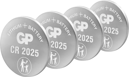 4XCR 2025 GP - Lithium-Knopfzelle, 3V, 160 mAh, 20x2,5 mm, 4er-Pack