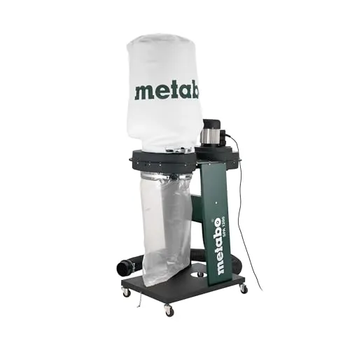 metabo Späneabsauganlage SPA 1200, Absaugung mit 65 L Spänesack & Schlauch | Set mit Absaugschlauch, Staubklasse L Sauger für Holzspäne, mobil auf Rollen für Werkstatt Maschinen, 550 W Absauggebläse