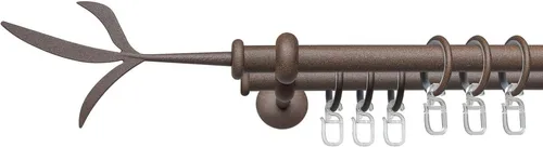 Liedeco Gardinenstange Esp Zweig, Ø 16 mm, 2-läufig, 200 cm - Hochwertige 2-läufige Gardinenstange aus robustem Metall, ideal für Wandmontage. Mit einem Durchmesser von 16 mm und einer Länge von 200 cm bietet sie eine stilvolle Lösung für Ihre Fensterdekoration.